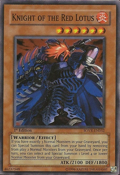 Knight of the Red Lotus [SOVR-EN032] Super Rare | Chromatic Games
