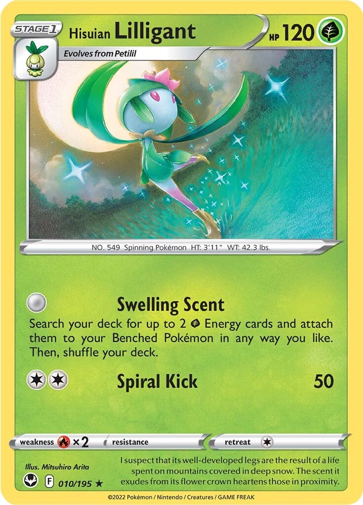 Hisuian Lilligant (010/195) [Sword & Shield: Silver Tempest] | Chromatic Games