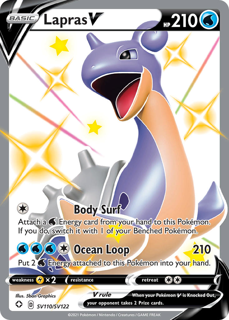 Lapras V (SV110/SV122) [Sword & Shield: Shining Fates] | Chromatic Games