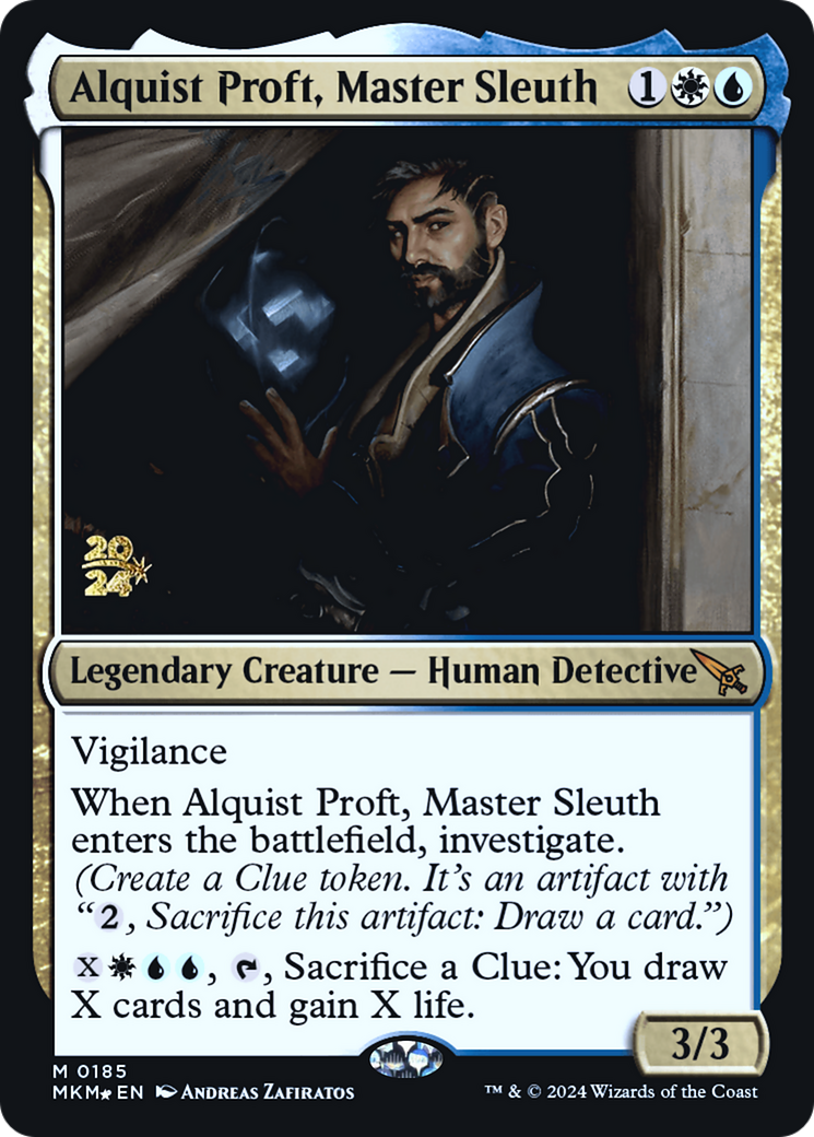 Alquist Proft, Master Sleuth [Murders at Karlov Manor Prerelease Promos] | Chromatic Games