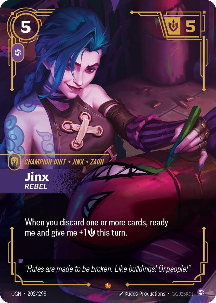 Jinx - Rebel 202/298 (Origins)  - Foil | Chromatic Games