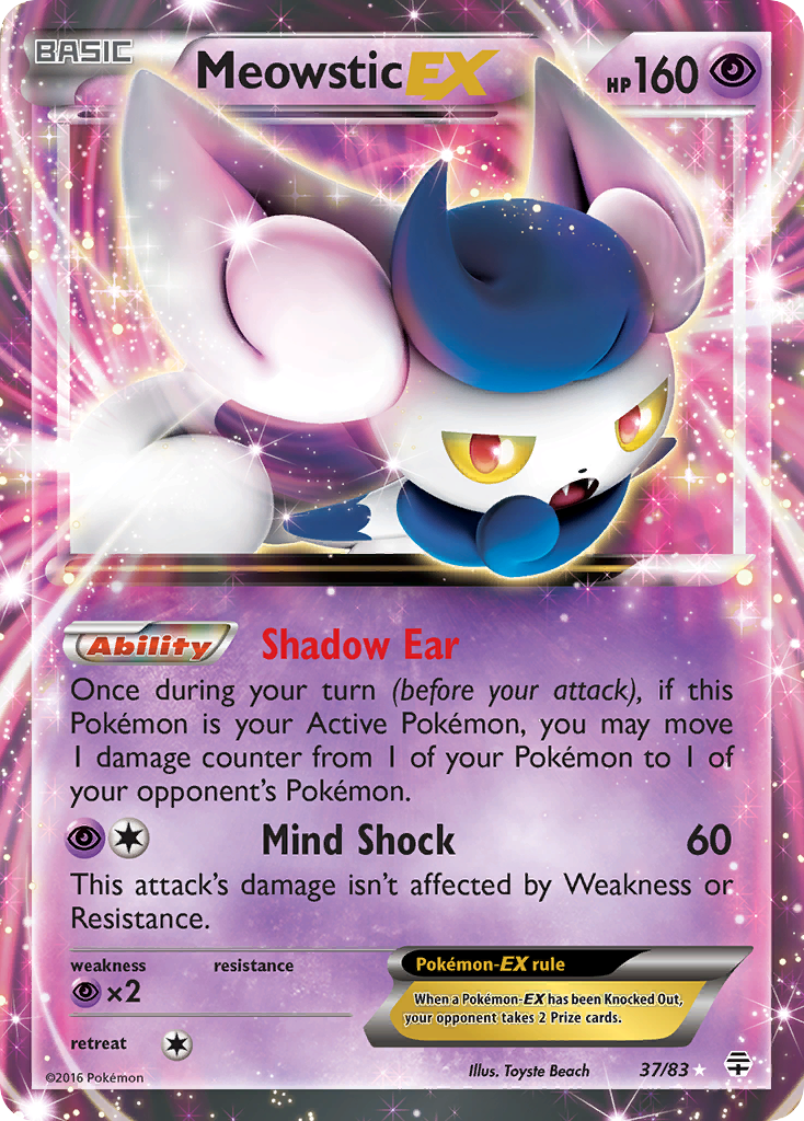 Meowstic EX (37/83) [XY: Generations] | Chromatic Games