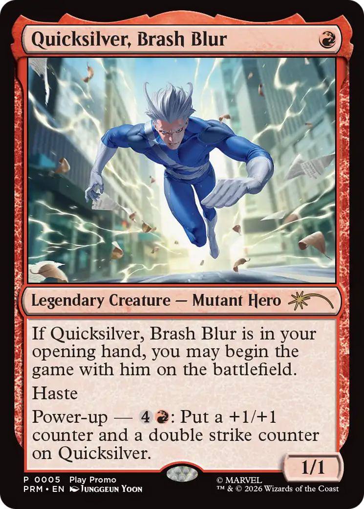Quicksilver, Brash Blur [Standard Showdown Promos] | Chromatic Games