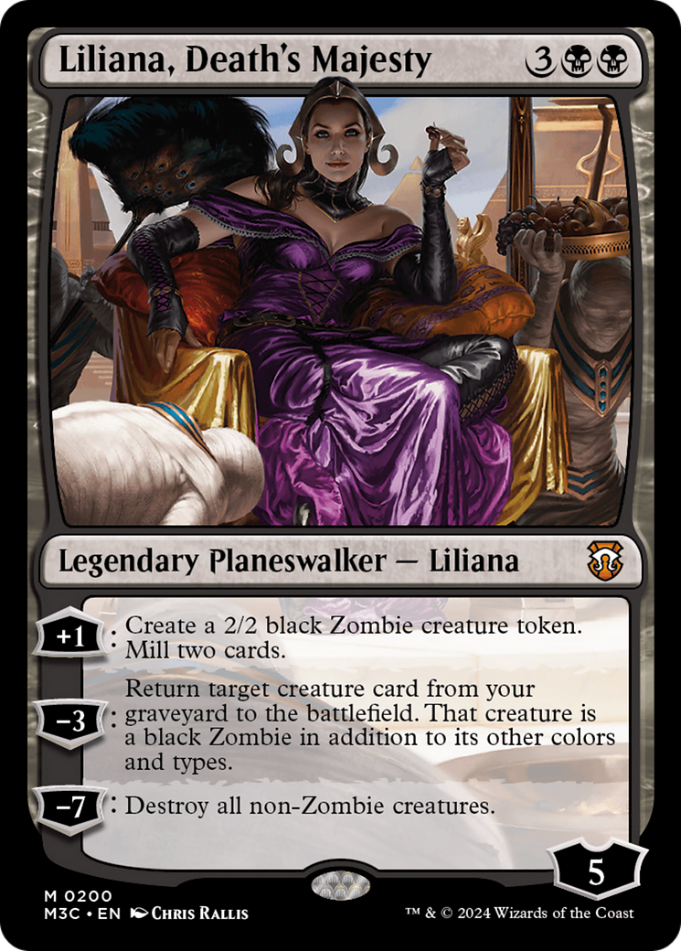 Liliana, Death's Majesty (Ripple Foil) [Modern Horizons 3 Commander] | Chromatic Games