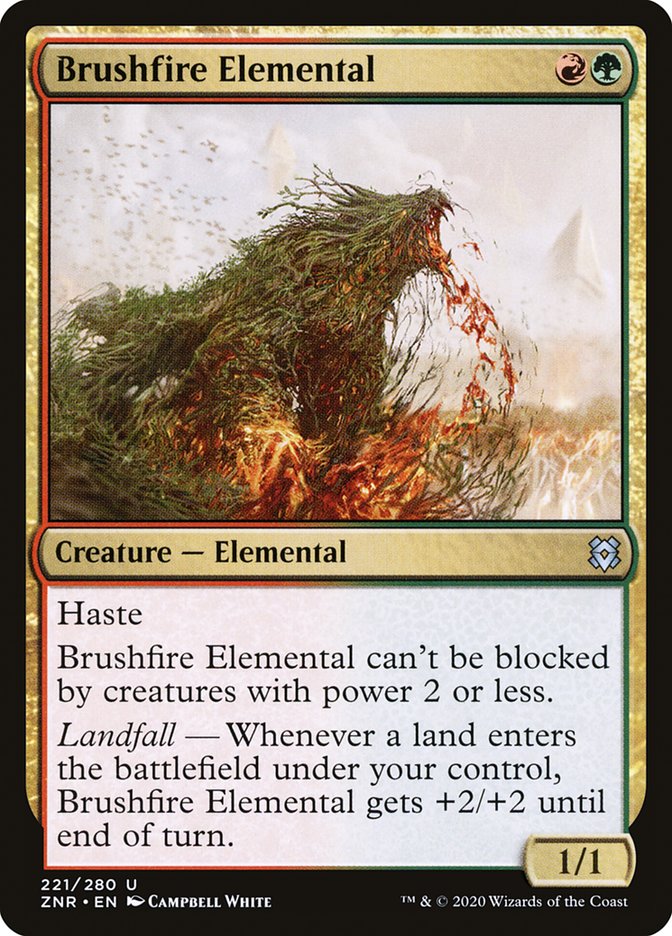 Brushfire Elemental 221/280 (Zendikar Rising)  | Chromatic Games