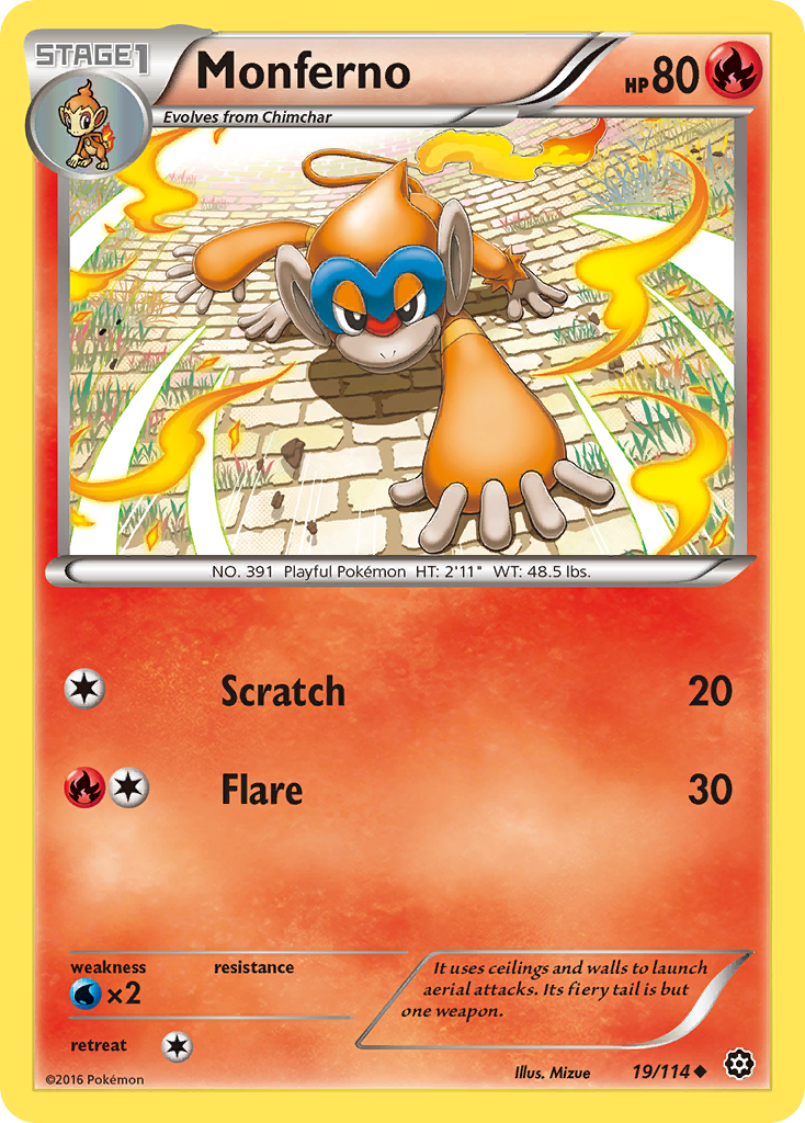 Monferno (19/114) [XY: Steam Siege] | Chromatic Games