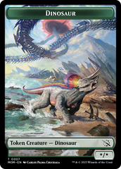 Treasure (21) // Dinosaur Double-Sided Token [March of the Machine Tokens] | Chromatic Games