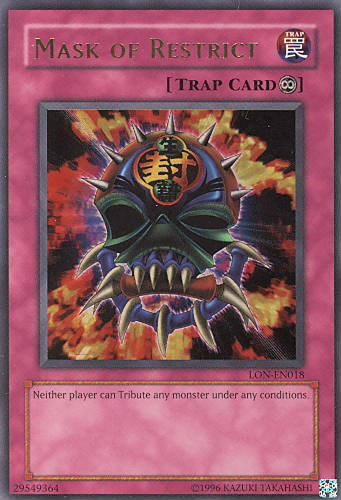 Mask of Restrict [LON-EN018] Ultra Rare | Chromatic Games