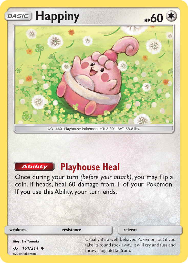 Happiny (161/214) [Sun & Moon: Unbroken Bonds] | Chromatic Games