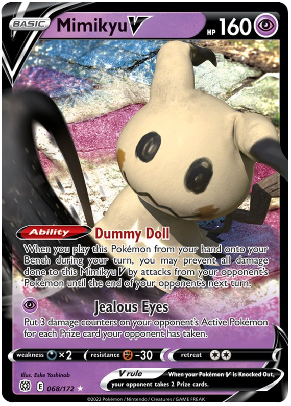 Mimikyu V (068/172) [Sword & Shield: Brilliant Stars] | Chromatic Games