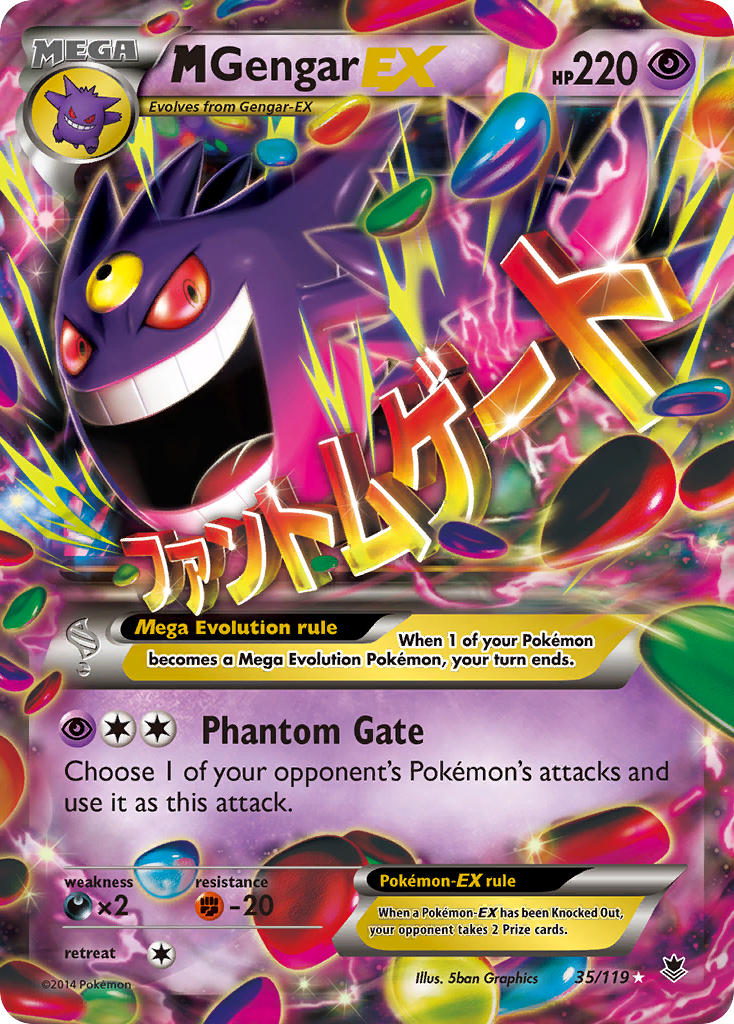 M Gengar EX (35/119) [XY: Phantom Forces] | Chromatic Games