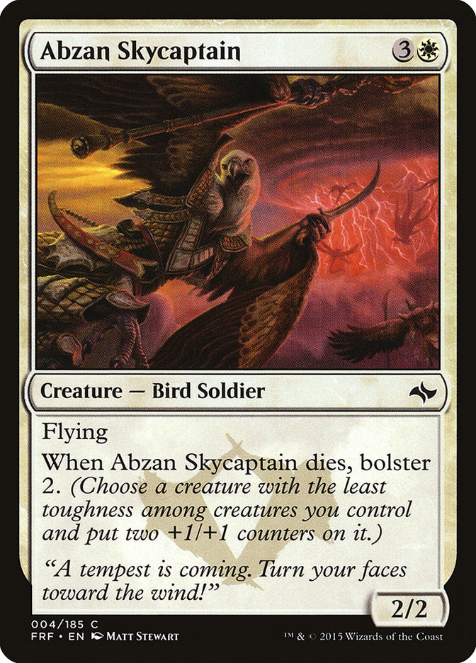 Abzan Skycaptain 4/185 (Fate Reforged)  | Chromatic Games