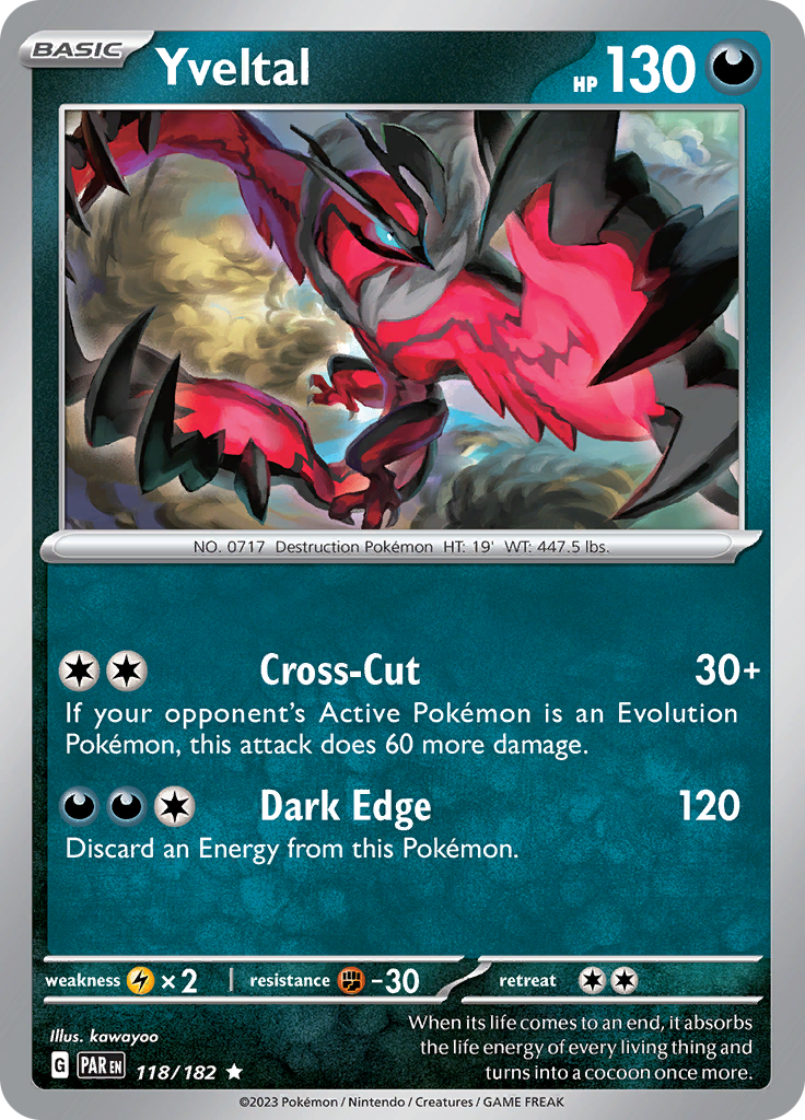 Yveltal (118/182) [Scarlet & Violet: Paradox Rift] | Chromatic Games