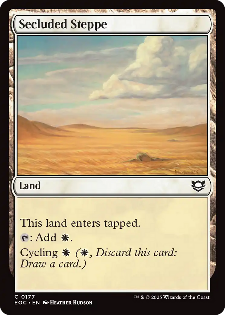 Secluded Steppe [Edge of Eternities Commander] | Chromatic Games