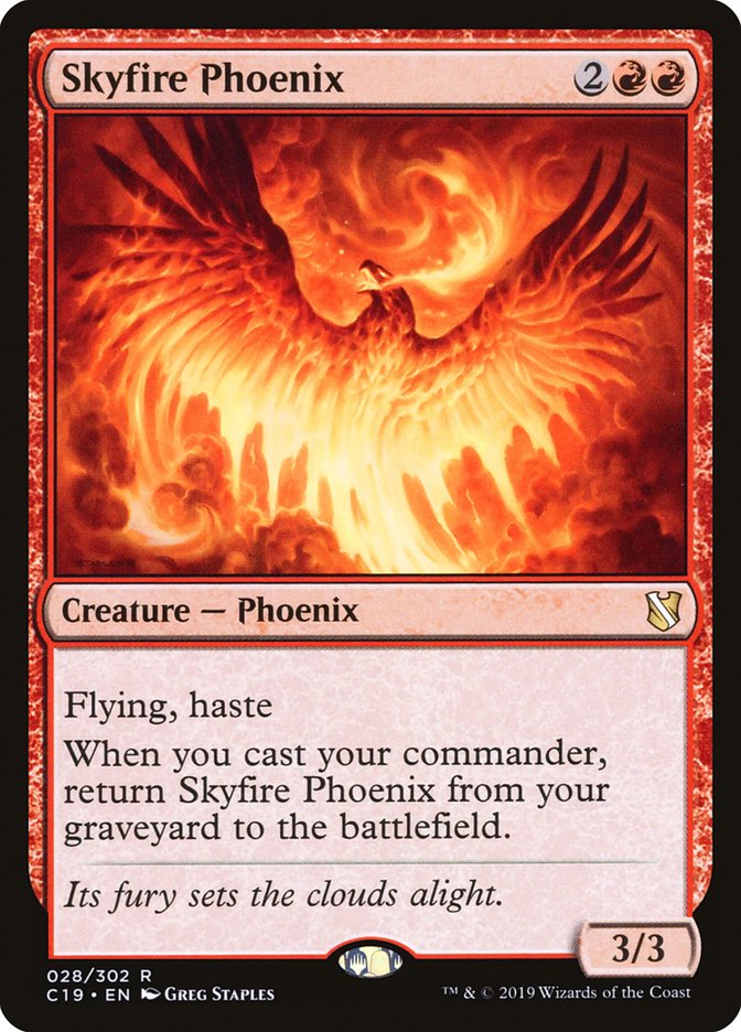 Skyfire Phoenix 28/302 (Commander 2019)  | Chromatic Games