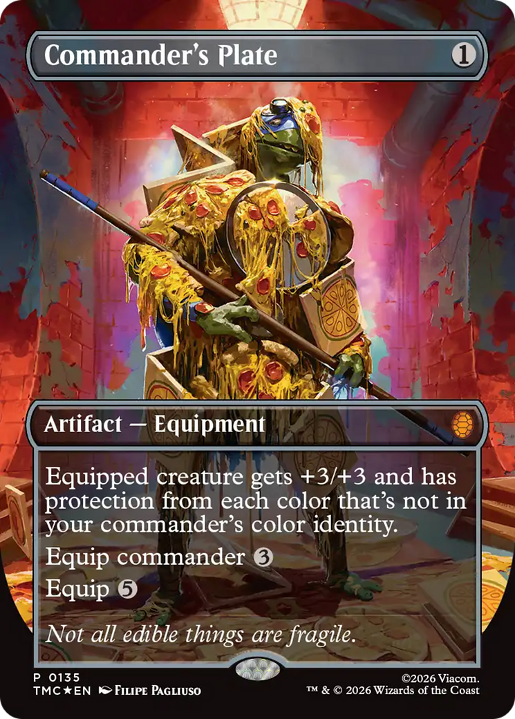 Commander's Plate (Borderless) [Teenage Mutant Ninja Turtles Commander] | Chromatic Games