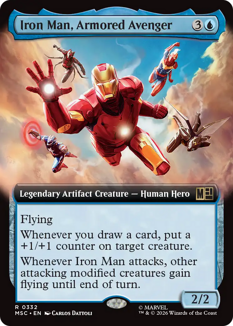 Iron Man, Armored Avenger (Extended Art) [Marvel Super Heroes Commander] | Chromatic Games