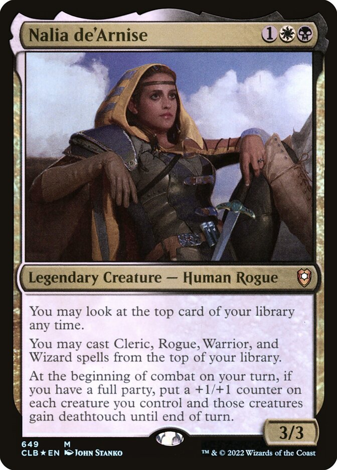 Nalia deArnise 649 (Commander Legends: Battle for Baldur's Gate)  - Foil | Chromatic Games
