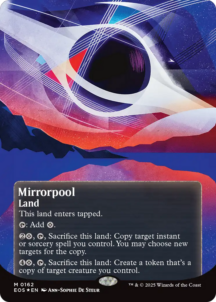 Mirrorpool (0162) (Borderless) (Galaxy Foil) [Edge of Eternities: Stellar Sights] | Chromatic Games