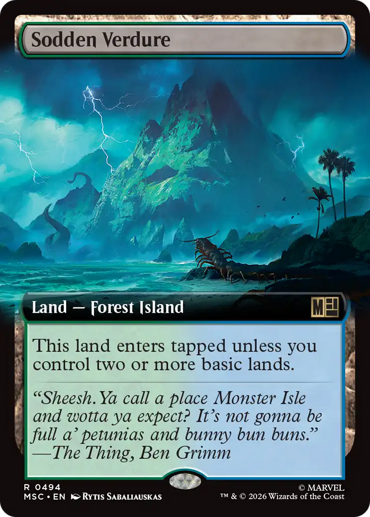 Sodden Verdure (Extended Art) [Marvel Super Heroes Commander] | Chromatic Games