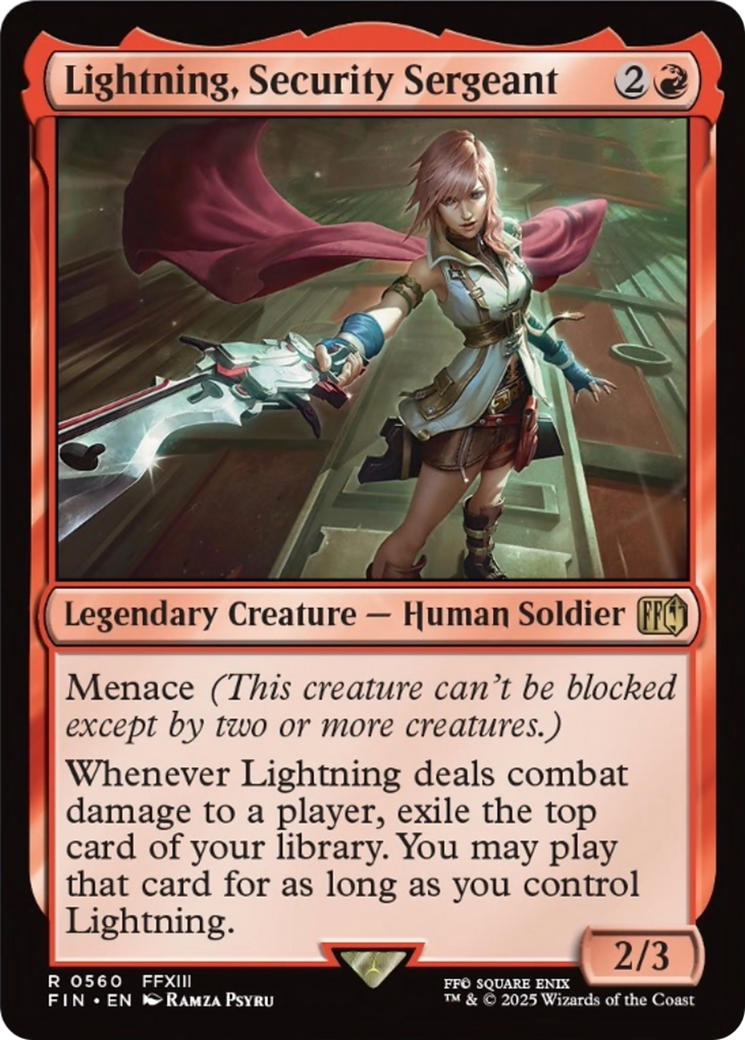 Lightning, Security Sergeant [FINAL FANTASY] | Chromatic Games