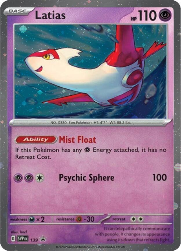 Latias (SVP139) (Cosmo Holo) [Scarlet & Violet: Black Star Promos] | Chromatic Games