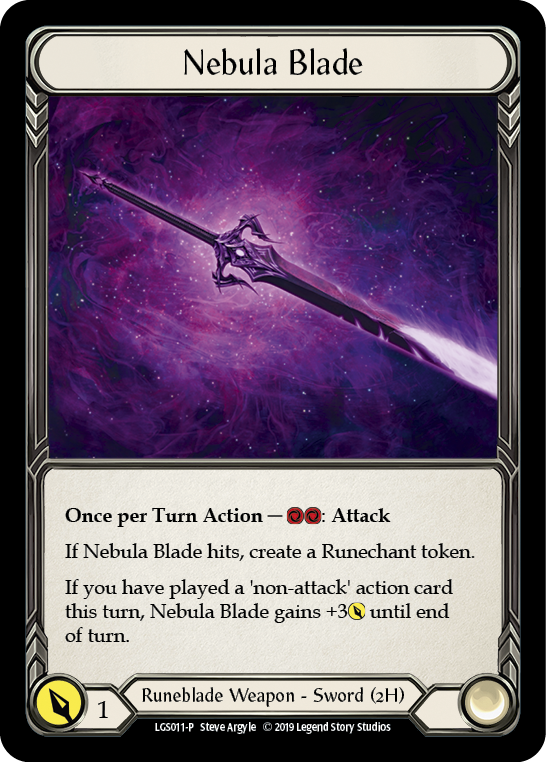 Nebula Blade [LGS011-P] (Promo)  1st Edition Cold Foil | Chromatic Games