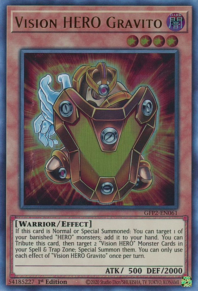 Vision HERO Gravito [GFP2-EN061] Ultra Rare | Chromatic Games