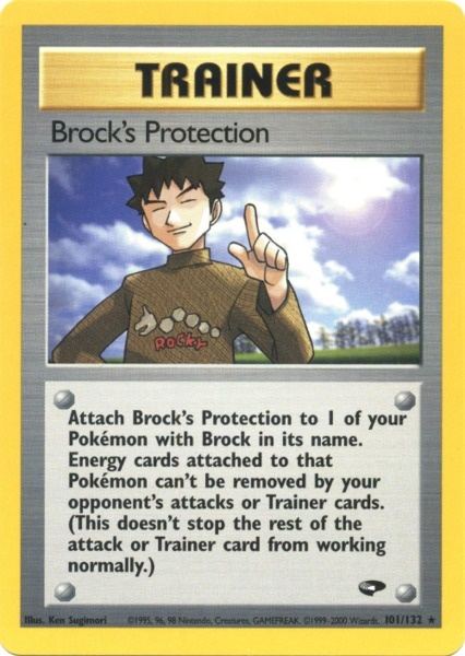 Brock's Protection (101/132) [Gym Challenge Unlimited] | Chromatic Games