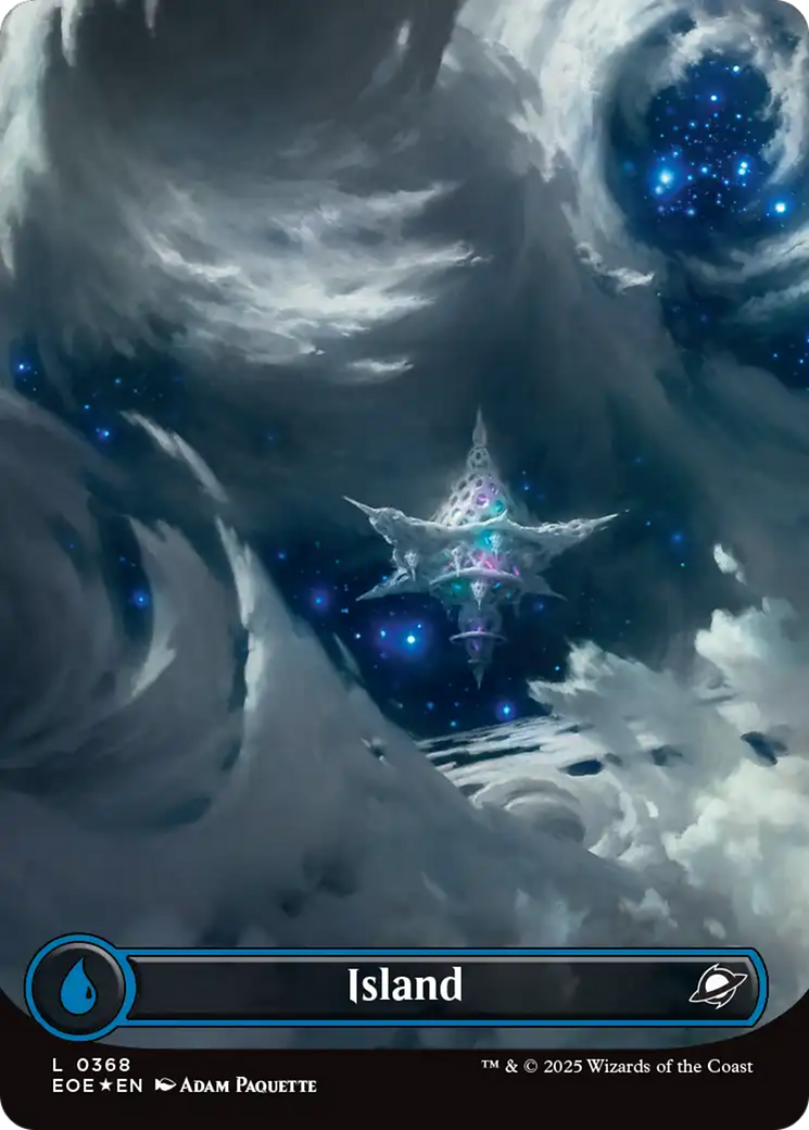 Island (0368) (Borderless) (Galaxy Foil) [Edge of Eternities] | Chromatic Games