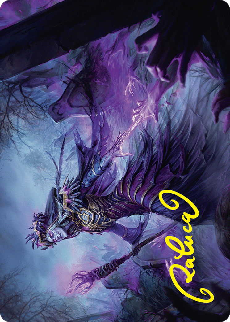 Zul Ashur, Lich Lord Art Card (10/54) (Gold-Stamped Signature) [Foundations Art Series] | Chromatic Games