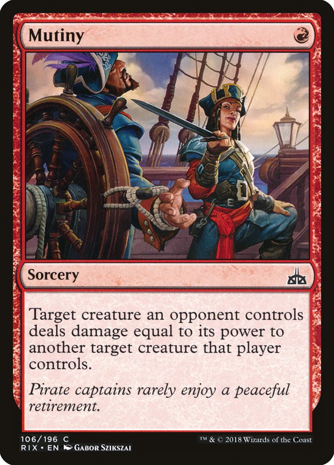 Mutiny 106/196 (Rivals of Ixalan)  | Chromatic Games