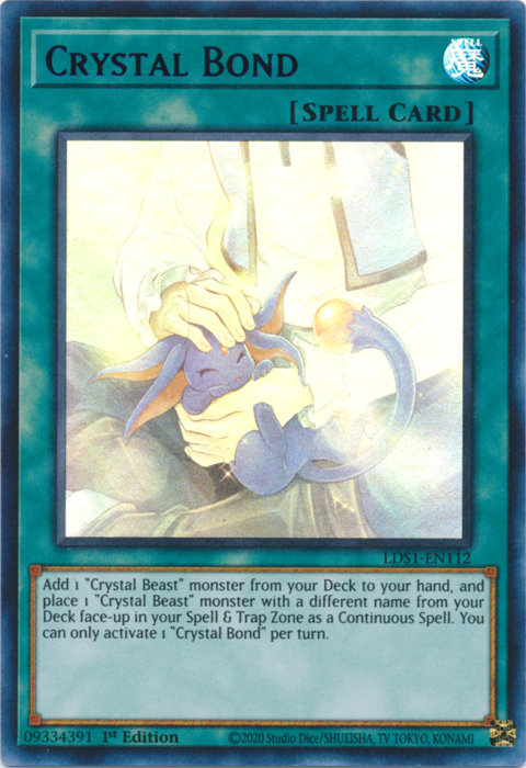 Crystal Bond (Green) [LDS1-EN112] Ultra Rare | Chromatic Games