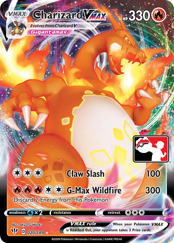 Charizard VMAX (020/189) [Prize Pack Series One] | Chromatic Games