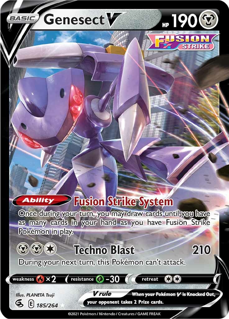 Genesect V (185/264) [Sword & Shield: Fusion Strike] | Chromatic Games