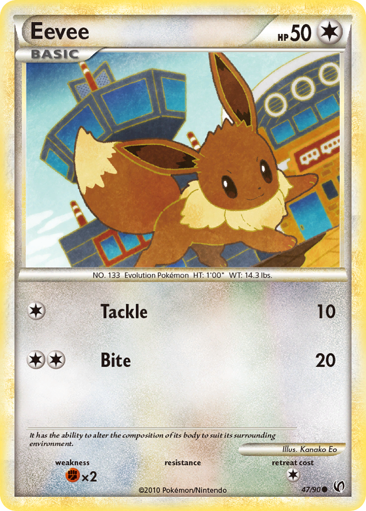 Eevee (47/90) [HeartGold & SoulSilver: Undaunted] | Chromatic Games