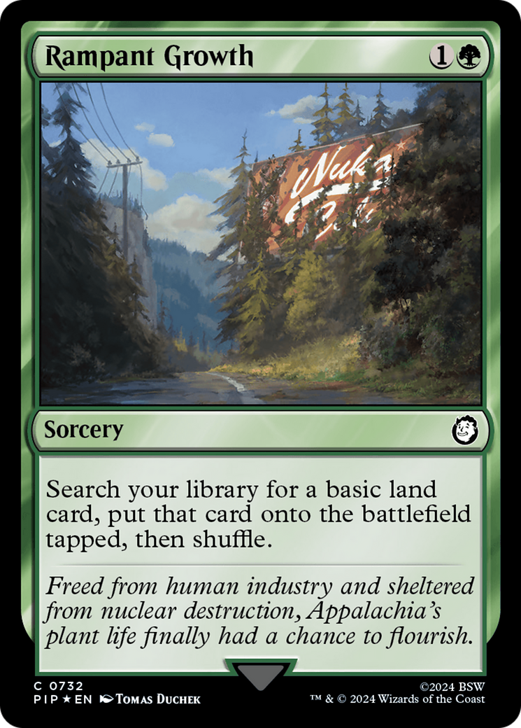 Rampant Growth (Surge Foil) [Fallout] | Chromatic Games
