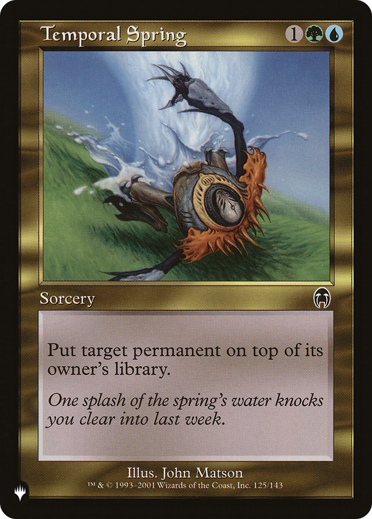 Temporal Spring [The List] | Chromatic Games