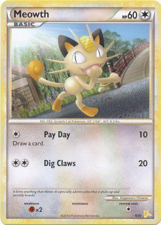 Meowth (4/30) [HeartGold & SoulSilver: Trainer Kit - Raichu] | Chromatic Games