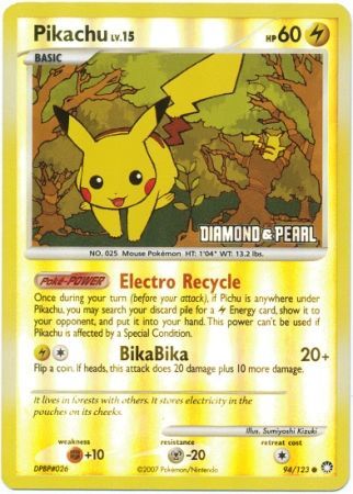 Pikachu (94/123) [Burger King Promos: 2008 Collection] | Chromatic Games