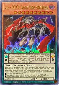 Go! - D/D/D Divine Zero King Rage [YA07-EN001] Ultra Rare | Chromatic Games