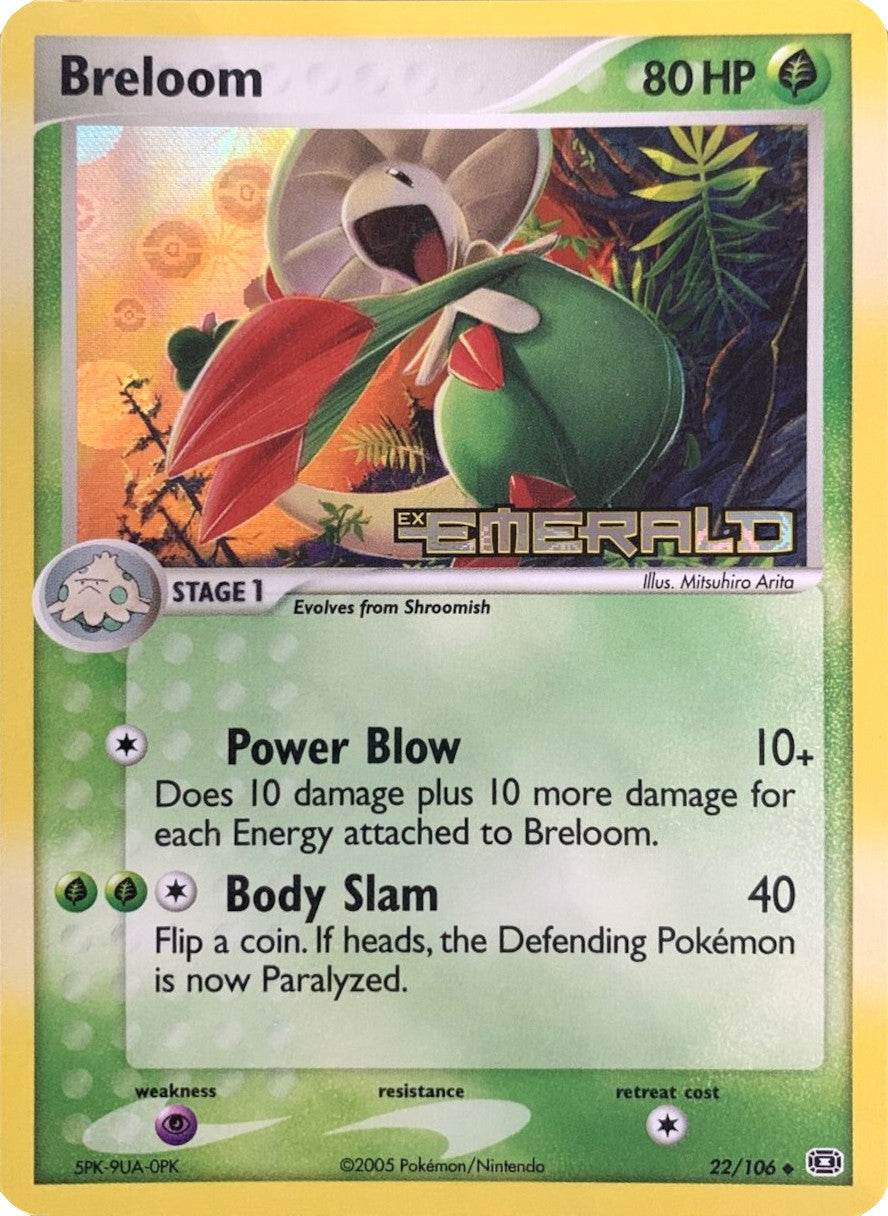 Breloom (22/106) (Stamped) [EX: Emerald] | Chromatic Games