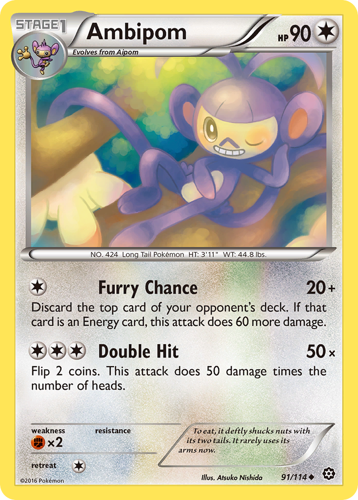 Ambipom (91/114) [XY: Steam Siege] | Chromatic Games