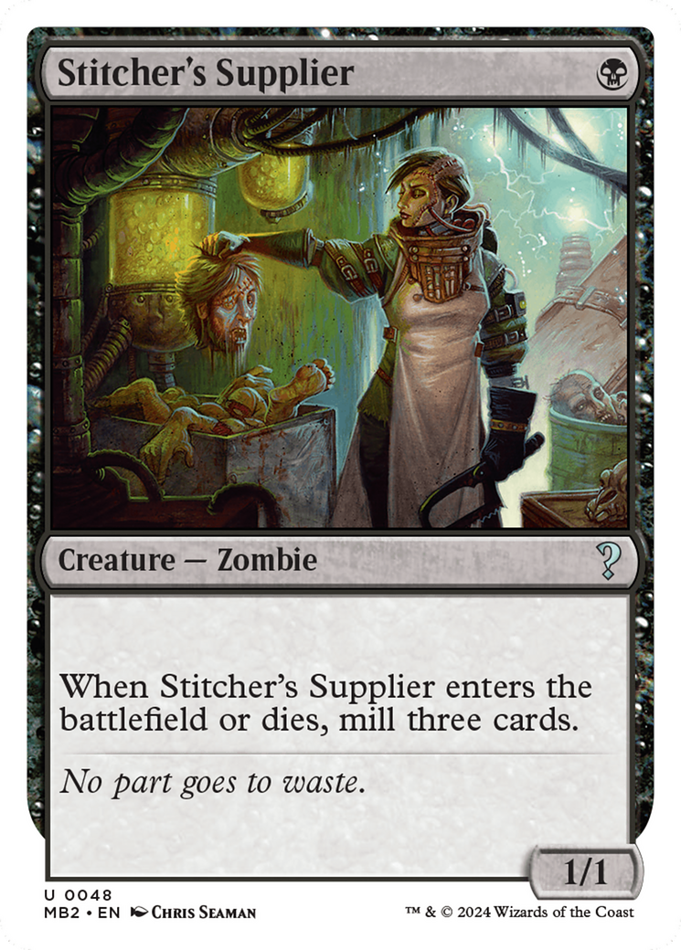 Stitcher's Supplier (White Border) [Mystery Booster 2] | Chromatic Games