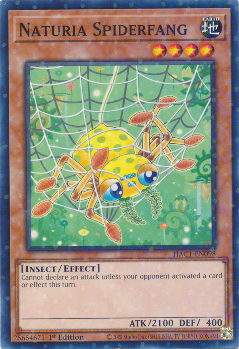 Naturia Spiderfang (Duel Terminal) [HAC1-EN098] Common | Chromatic Games