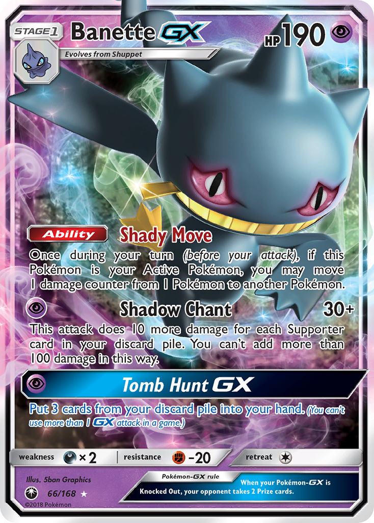 Banette GX (66/168) [Sun & Moon: Celestial Storm] | Chromatic Games