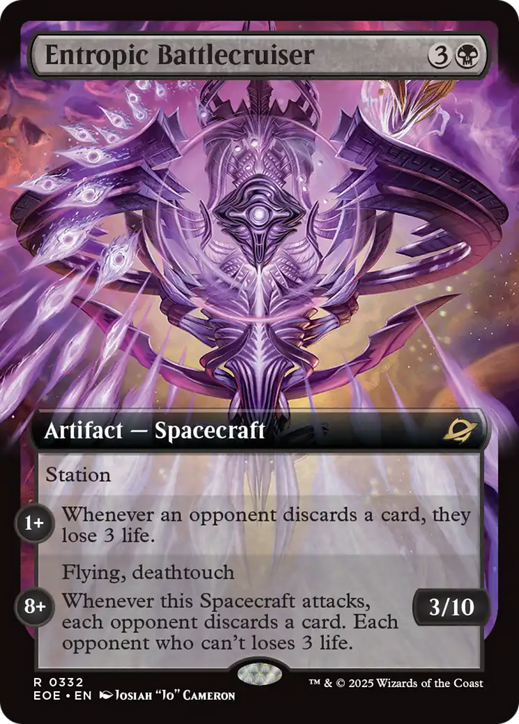 Entropic Battlecruiser (Extended Art) [Edge of Eternities] | Chromatic Games