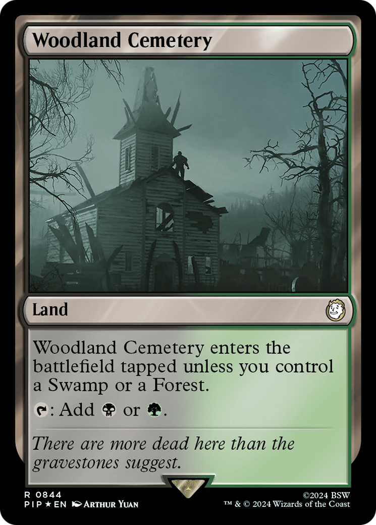 Woodland Cemetery (Surge Foil) [Fallout] | Chromatic Games