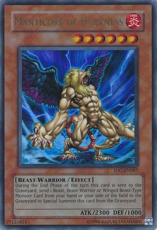 Manticore of Darkness [IOC-EN067] Ultra Rare | Chromatic Games