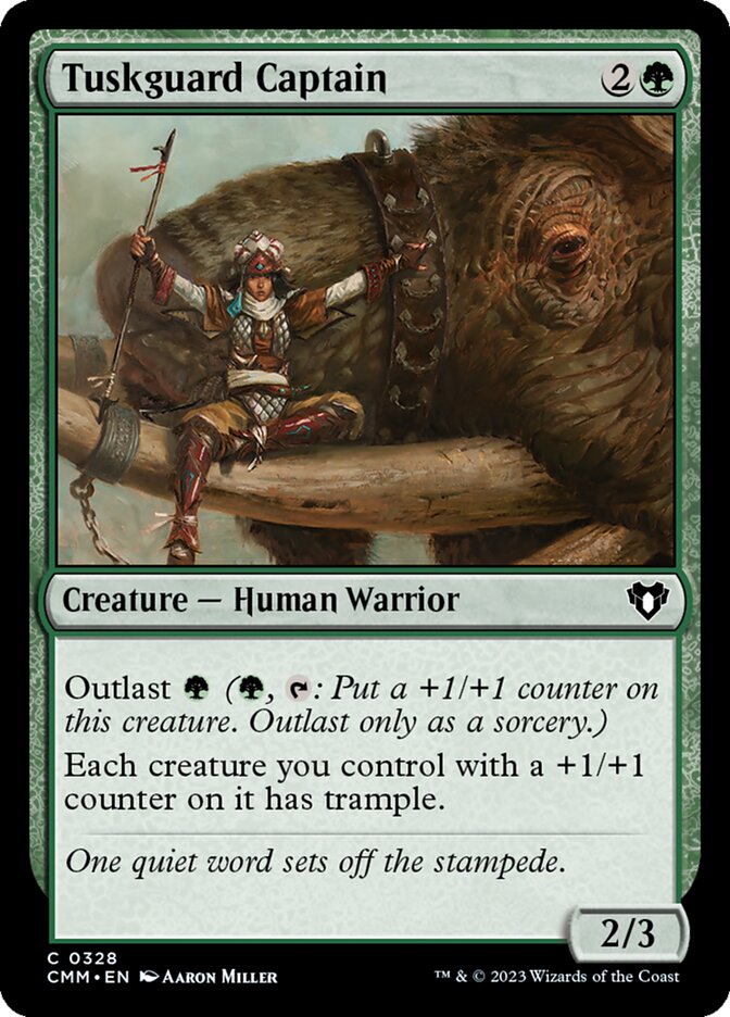 Tuskguard Captain 328/451 (Commander Masters)  - Foil | Chromatic Games